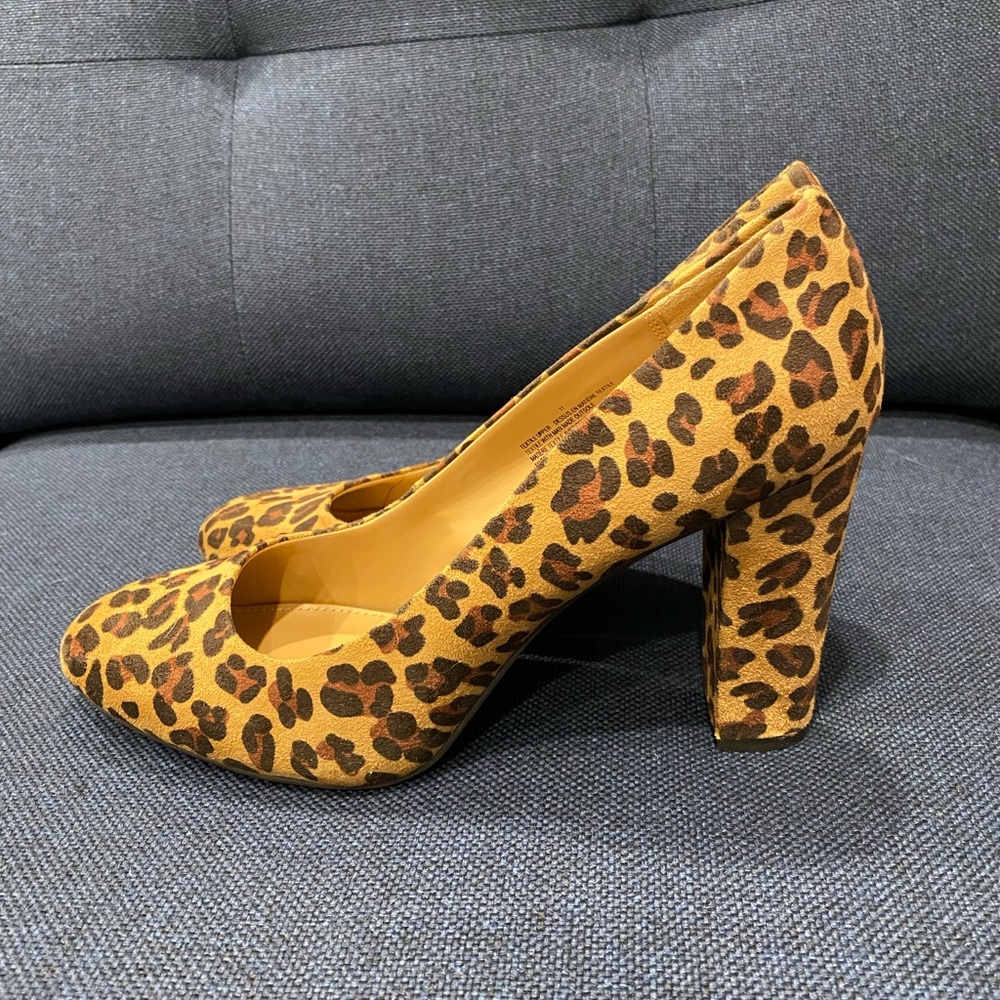Cheetah print Block heel